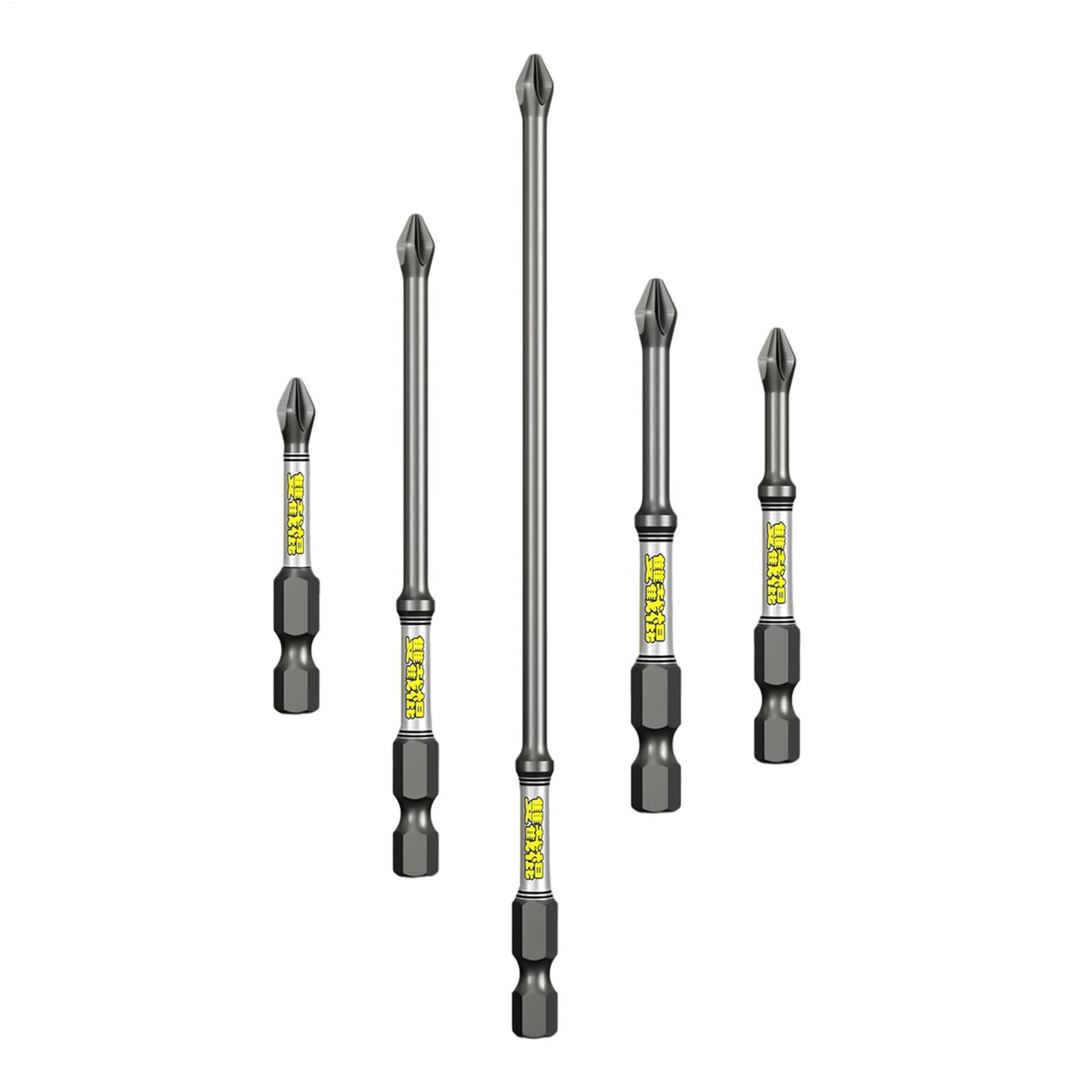 Drill Bit Set - ชุดดอกไขควง 5 ชิ้น ชุดเครื่องมือดอกสว่านกันสนิมสำหรับงานหนัก สำหรับใช้ในบ้าน โรงงาน