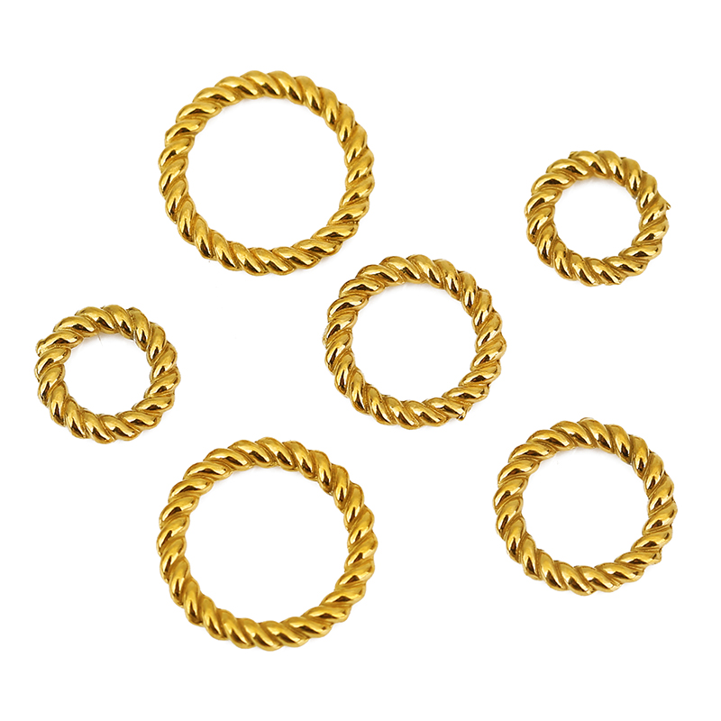 Coupling 8Mm - แหวนสแตนเลสสตีลเคลือบ PVD ไม่ลอก 10 ชิ้น ขนาด