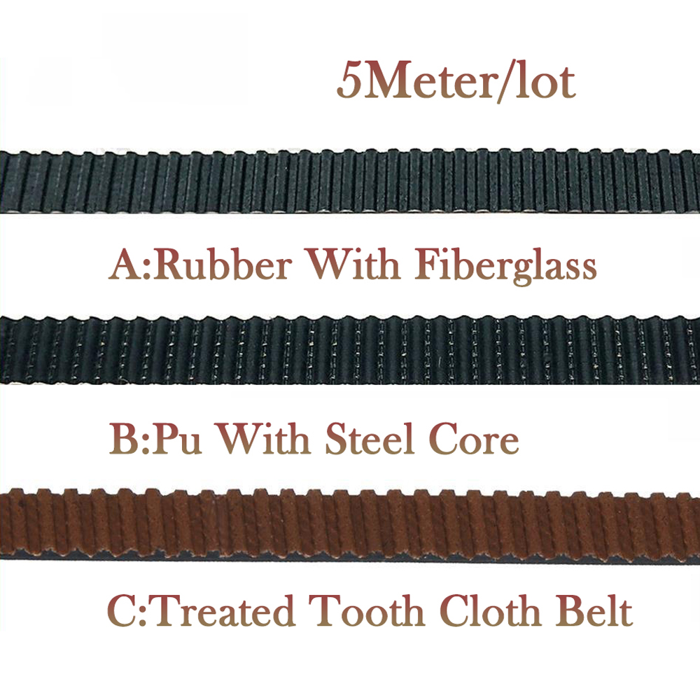 Gt2 Belt - สายพานไทม์มิ่งแบบเปิด 5M 2GT ขนาด 6 มม.