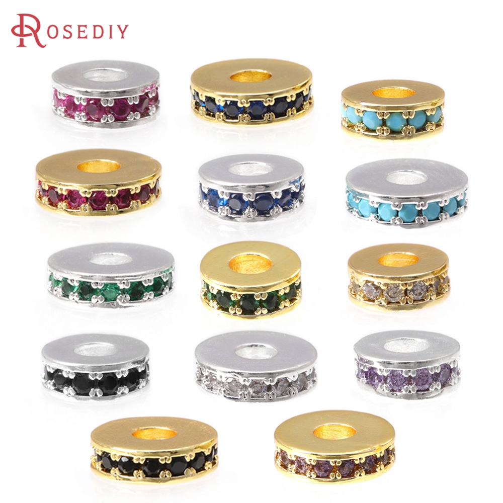 Coupling 8Mm - ลูกปัดทองเหลืองชุบทอง 18K ขนาด 6 มม. 8