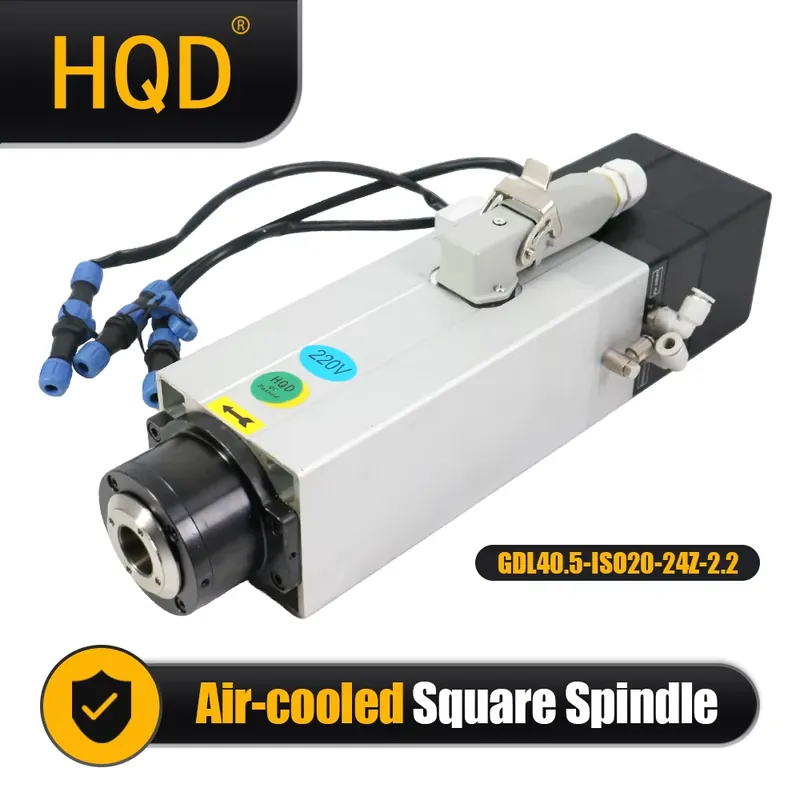 Spindle Motor - โปแลนด์จัดส่งมอเตอร์แกนหมุน HQD GDL40.5-ISO20-24Z-2.2 220V 24000RPM ATC