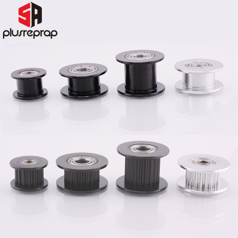 Gt2 Belt - 10PCS GT2 Idler Timing รอก16ฟัน20ฟัน3มม.หรือ5มม.Bore ด้วยแบริ่งสำหรับ3D