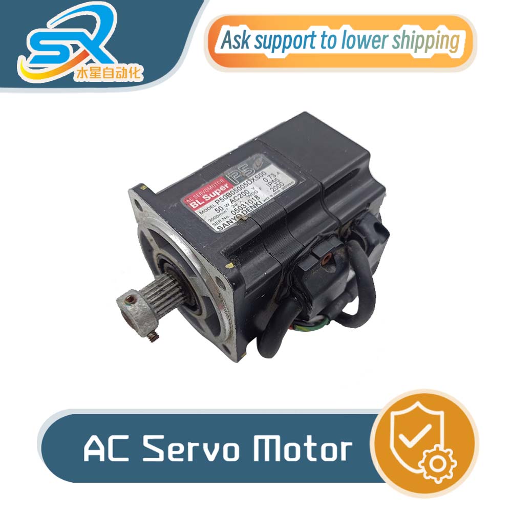 Servo Motor - ทดสอบ 100% แล้วใช้งานได้ มอเตอร์เซอร์โว Sanyo AC