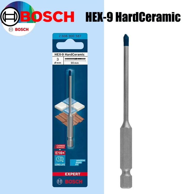 Drill Bit Set - ดอกสว่านเซรามิกแข็ง BOSCH Hex-9 รุ่น EXPERT Small