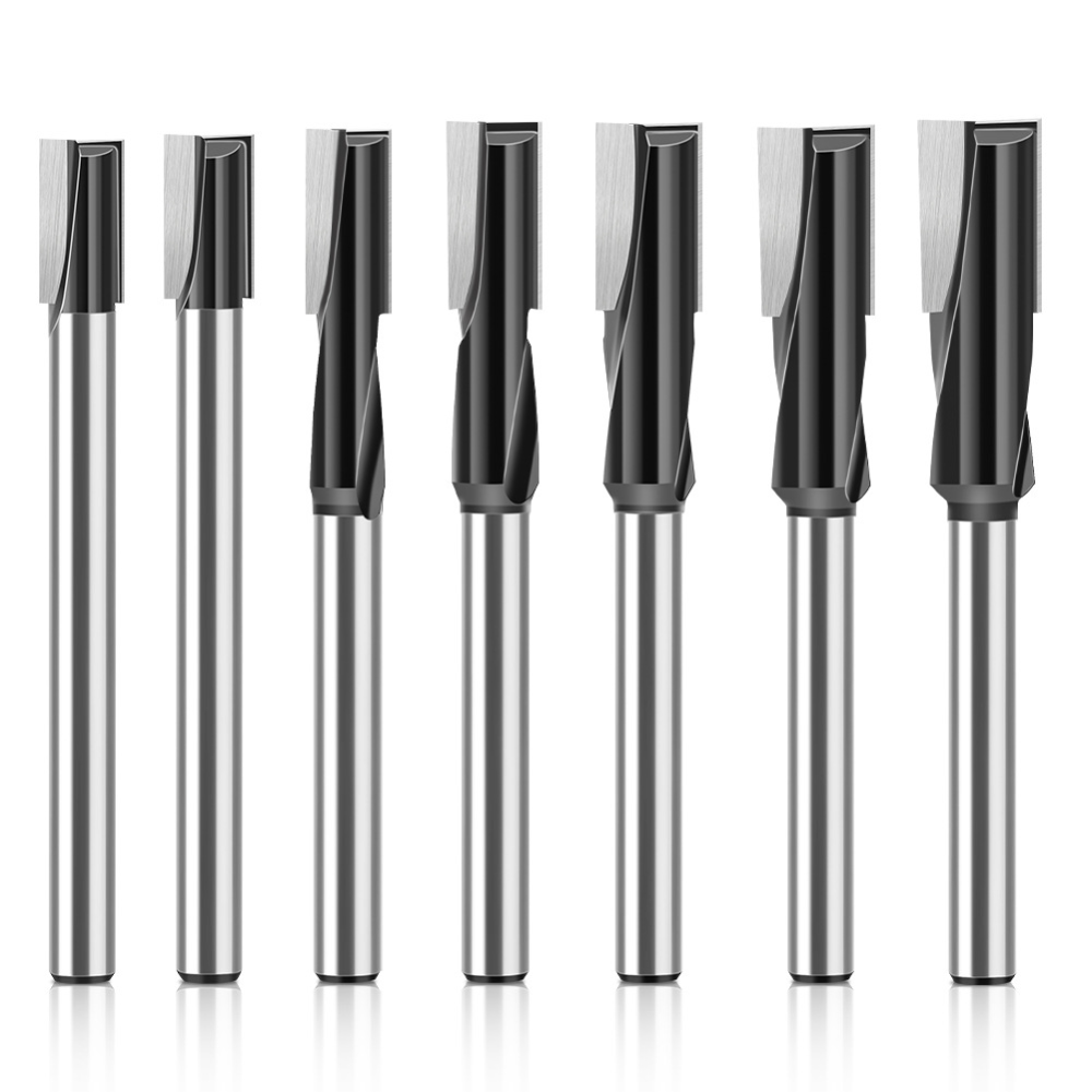 Cnc Bits - ดอกกัดตรงขนาด 12 มม. แบบสองคมตัด คาร์ไบด์ สำหรับงานไม้