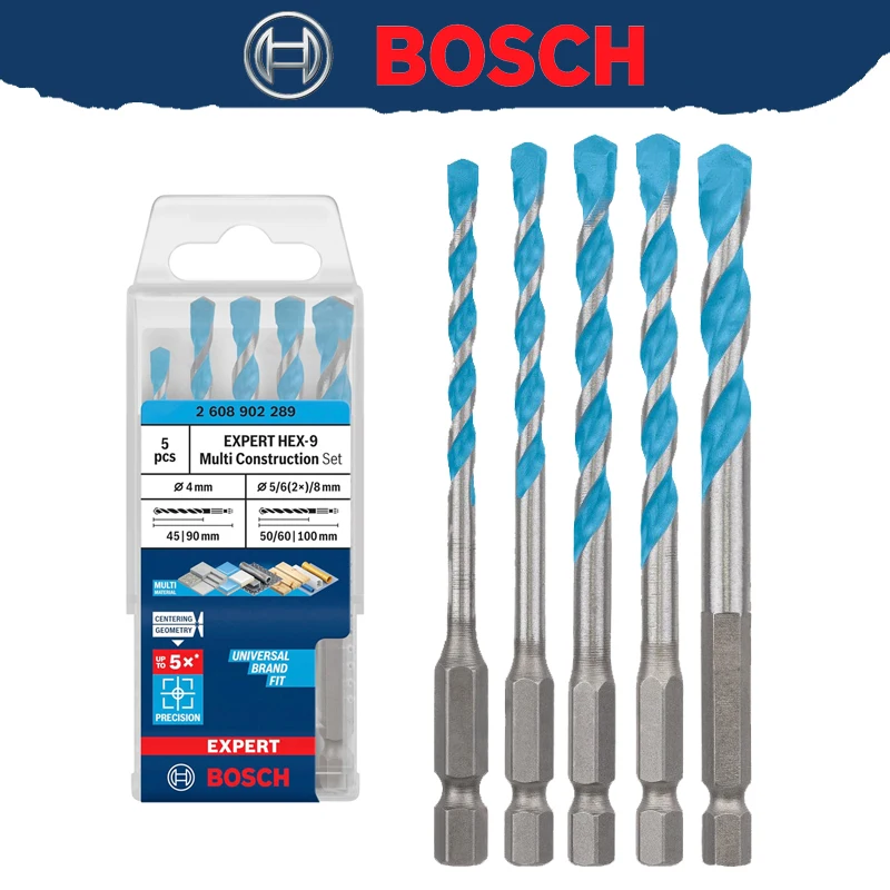 Drill Bit Set - BOSCH 2608902289 EXPERT HEX-9 ชุดดอกสว่านอเนกประสงค์สำหรับงานก่อสร้าง ก้านหกเหลี่ยม