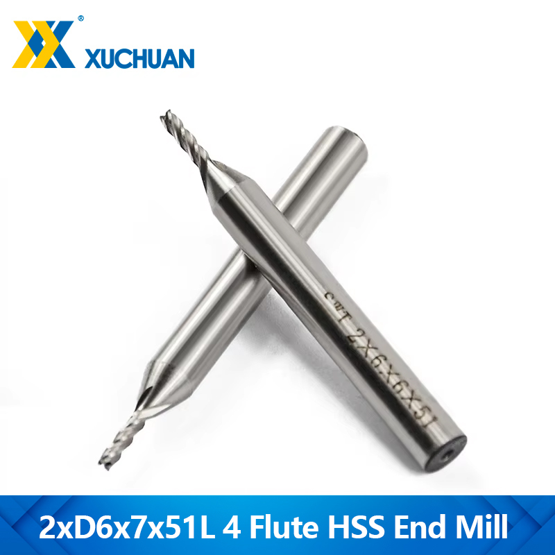 End Mill Set - 1 PC เส้นผ่านศูนย์กลาง Frez 2 มม.Endmill