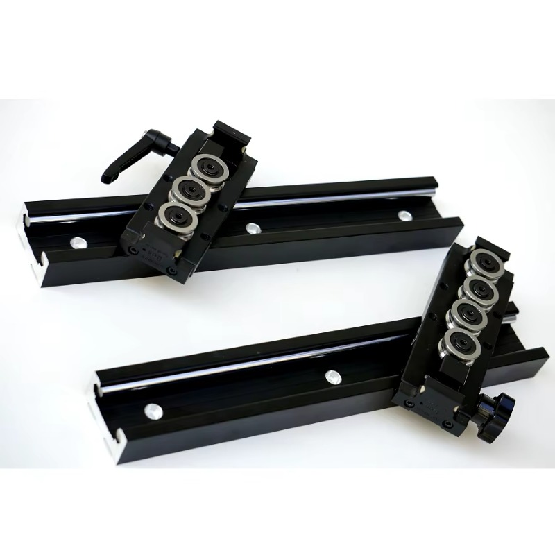 Linear Rail - รางเลื่อนเชิงเส้นแบบแกนคู่ในตัว สีดำออกซิไดซ์ รุ่น SGR20 พร้อมลูกปืน 5