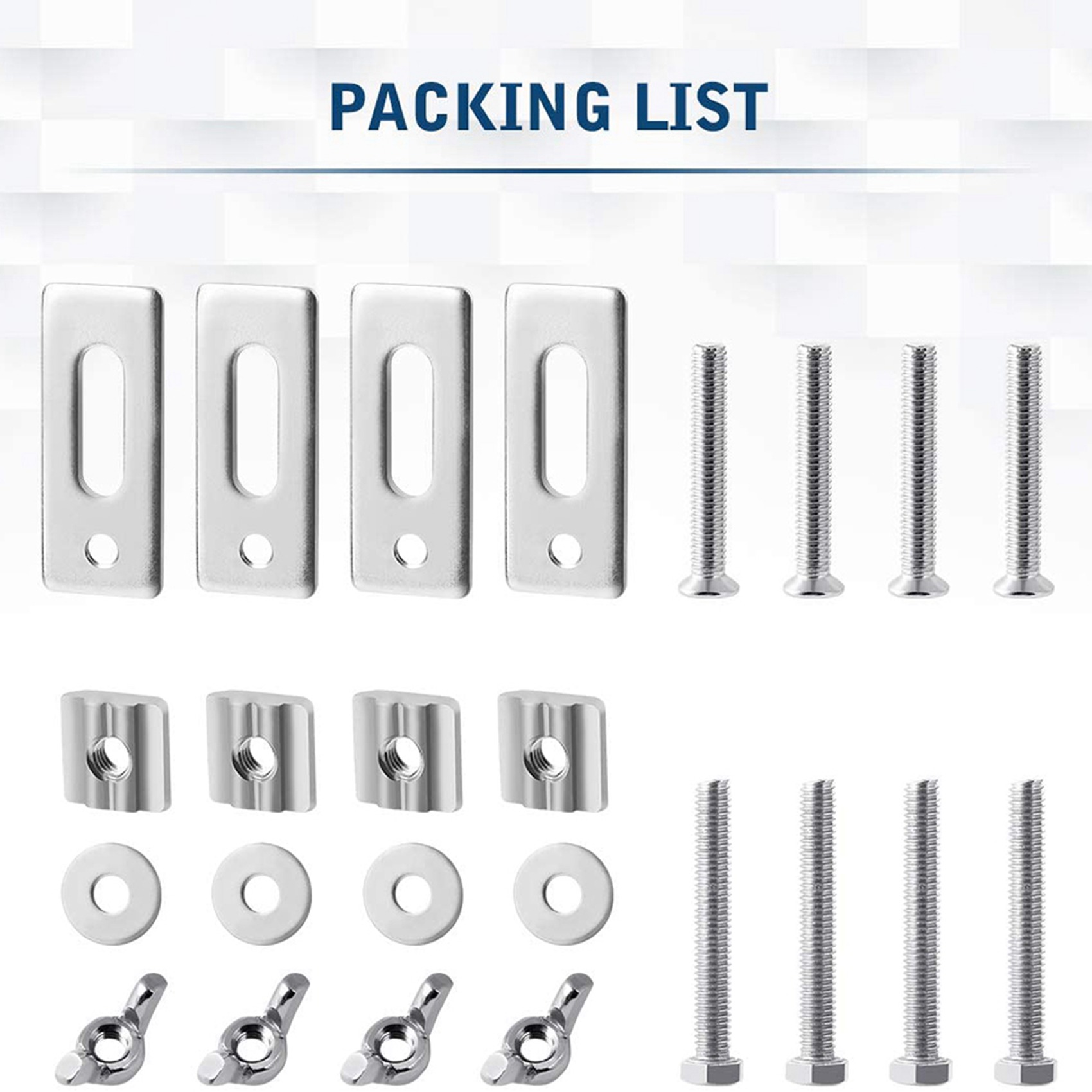 3018 Cnc - A19F-8 แพ็ค T-Track Clamp, ชุดยึด T