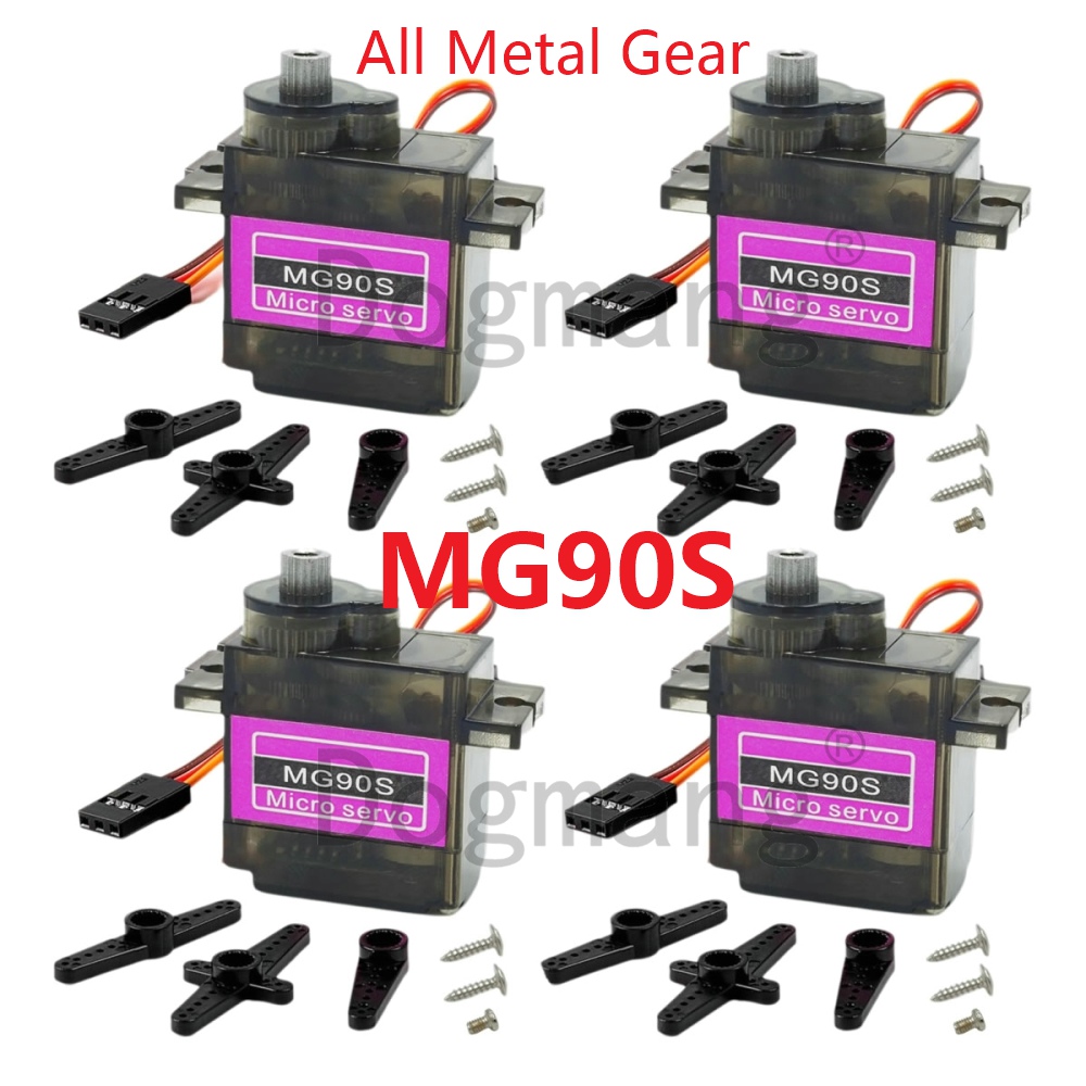 Servo 9G - MG90S Servo 1/2/4/10/20/50 Pcs เกียร์โลหะทั้งหมด 9g