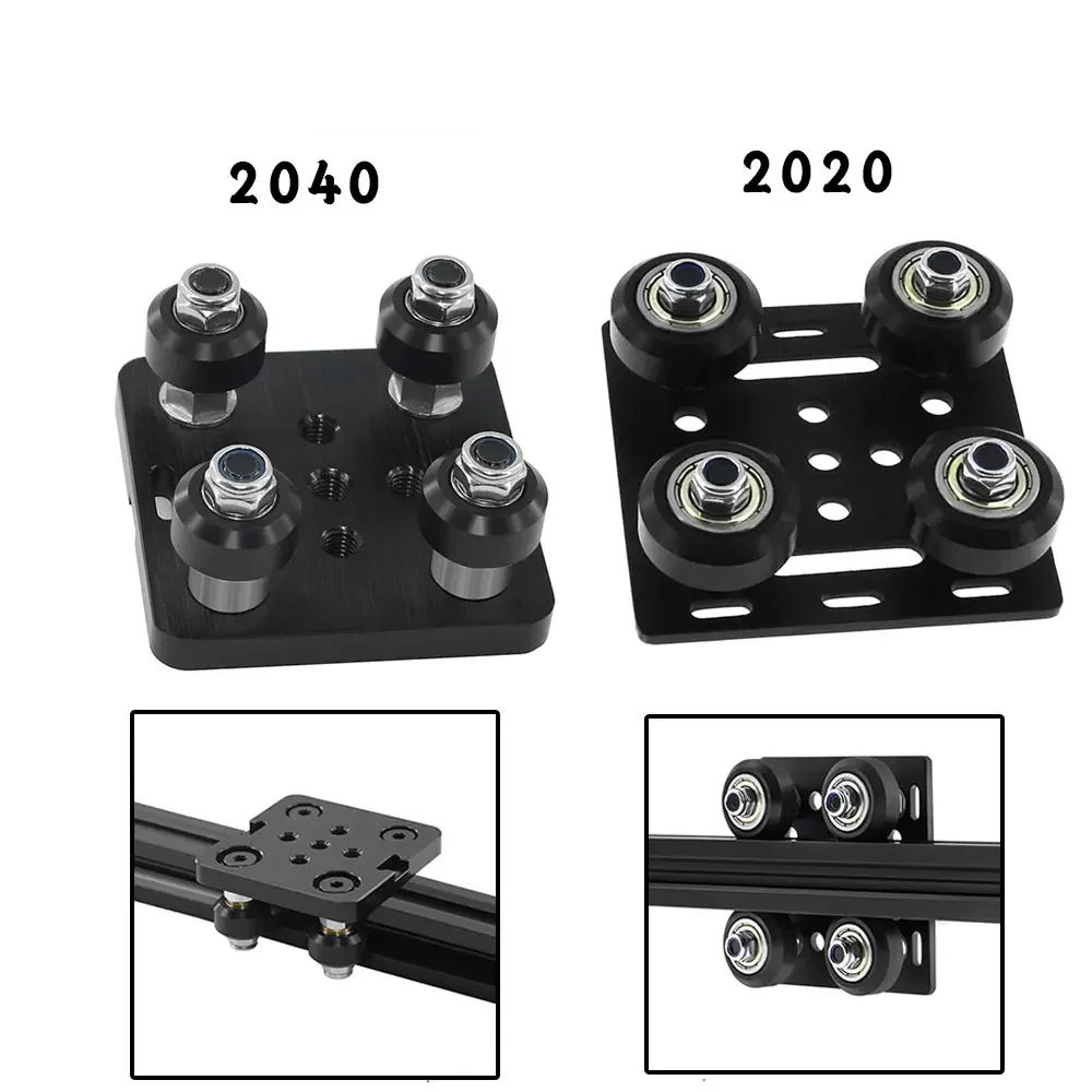 V Slot Wheel - 1 ชุด 3D ชิ้นส่วนเครื่องพิมพ์ 2020 V
