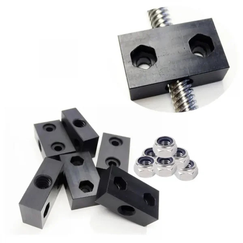 Linear Rod 8Mm - ชุดน็อต ACME แบบเปิด 4 ชิ้น สำหรับแกนสกรู
