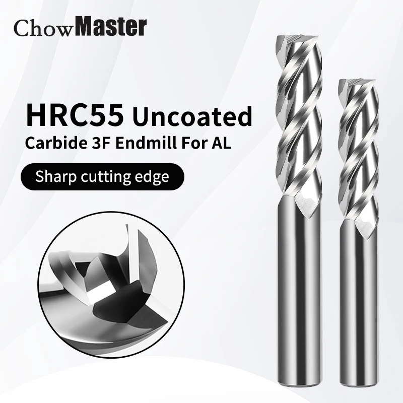 End Mill Set - 3F End Mill อลูมิเนียม 4mm 6mm