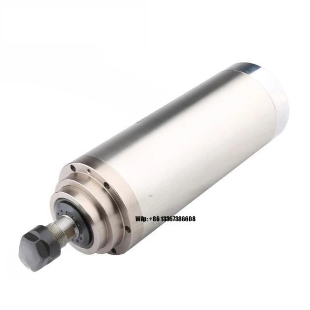 Water Cooled Spindle - มอเตอร์แกนหมุนระบายความร้อนด้วยน้ำ 4.5 กิโลวัตต์ สำหรับงานไม้ อะไหล่เครื่องเราเตอร์ซีเอ็นซีสำหรับงานโฆษณา
