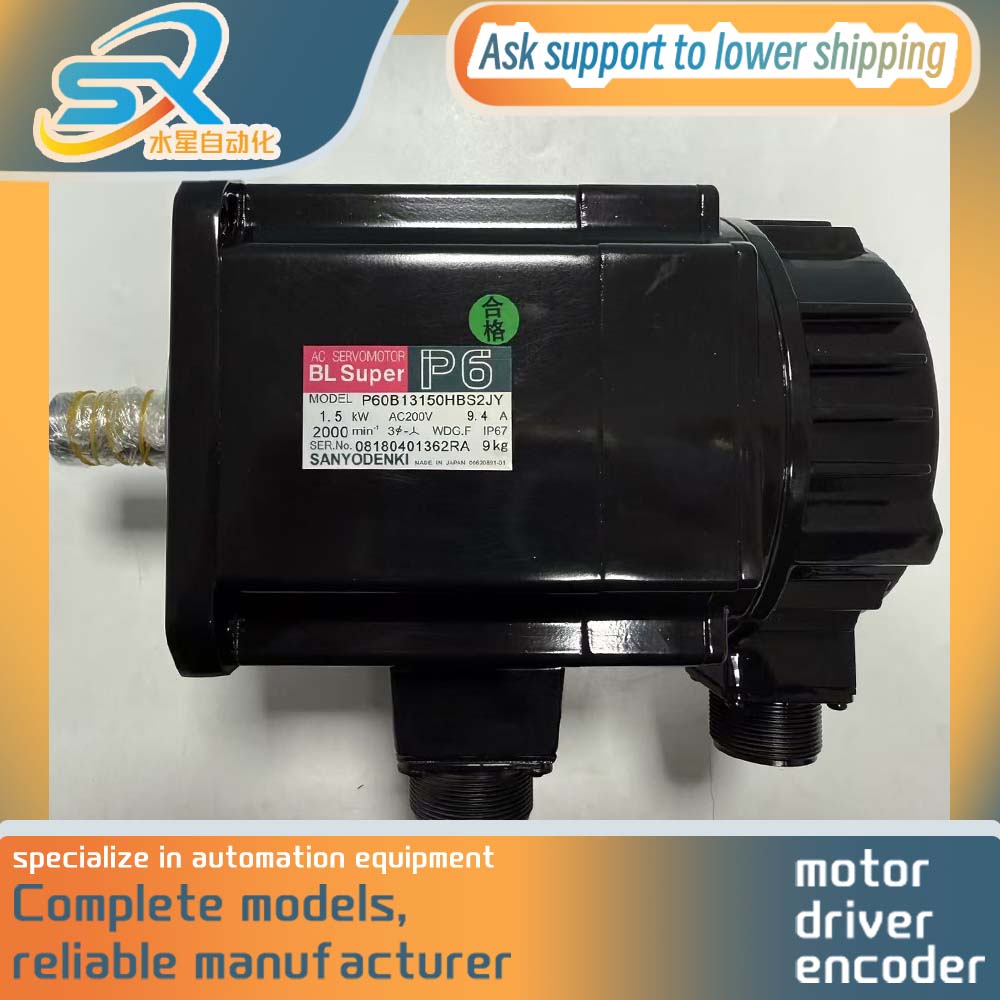 Servo Motor - มอเตอร์เซอร์โว Sanyo AC รุ่น P60B13150HBS2JY 1500W