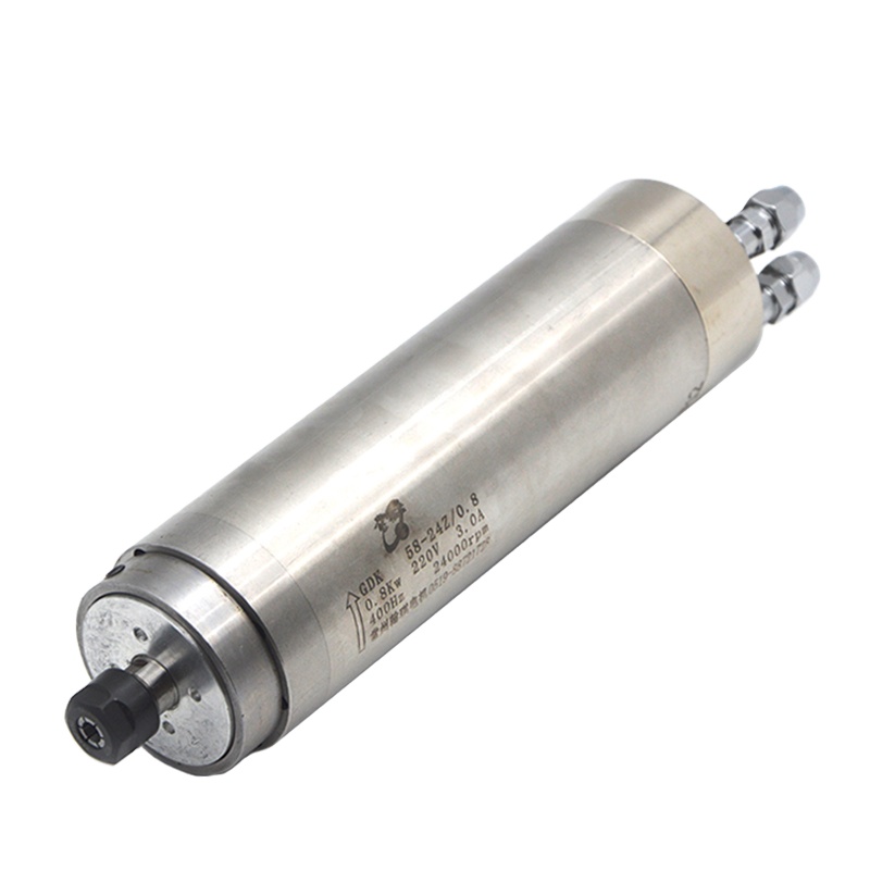 Water Cooled Spindle - แกนมอเตอร์ระบายความร้อนด้วยน้ำ GDK58-24Z-0.4KW 110V 2.4A ER11 เส้นผ่านศูนย์กลาง