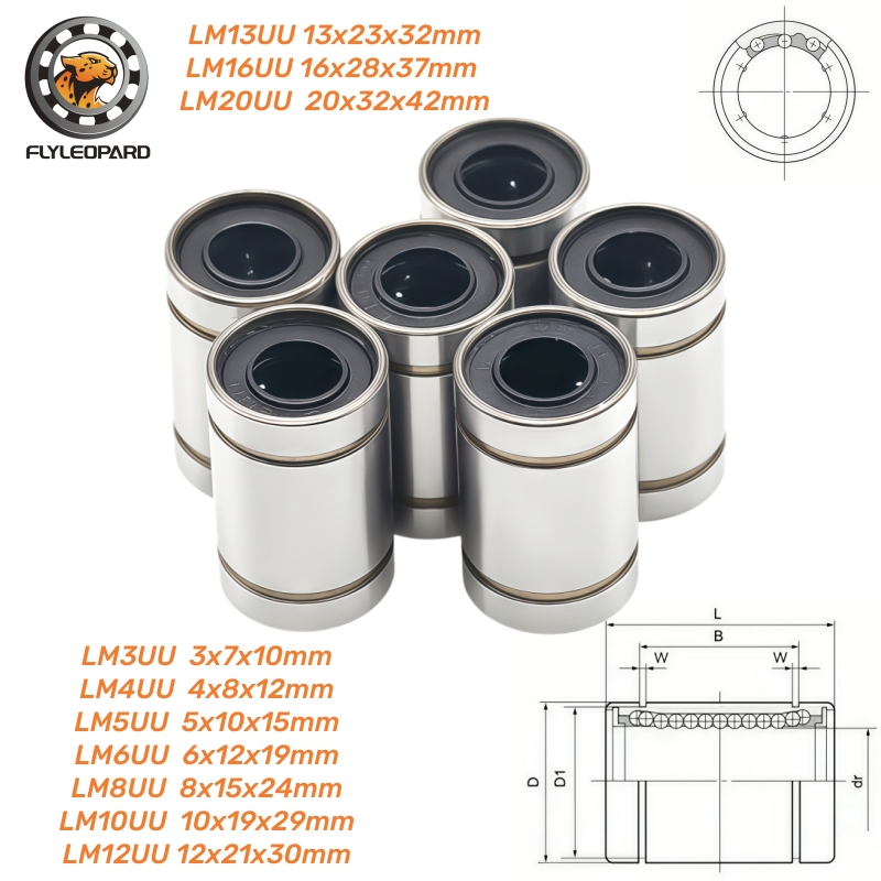 ลูกปืน LM3UU LM4UU LM6UU LM8UU - Lm8Uu Bearing บทวิจารณ์และราคา