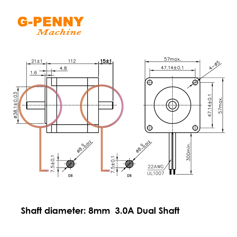 NEMA23มอเตอร์สเต็ป3Nm ขนาด57x1 - Nema23 Stepper บทวิจารณ์และราคา