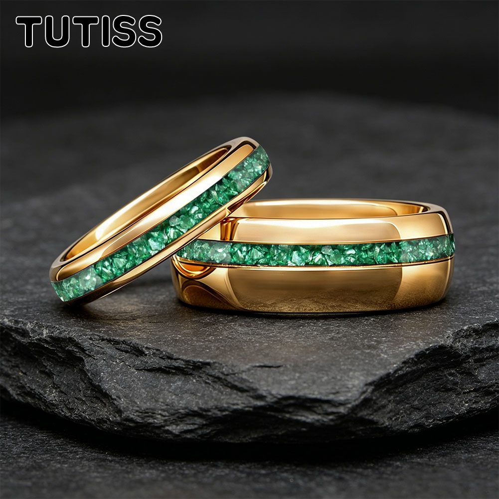 แหวนแต่งงานทังสเตนสีทอง 4/8 มม - Coupling 8Mm บทวิจารณ์และราคา