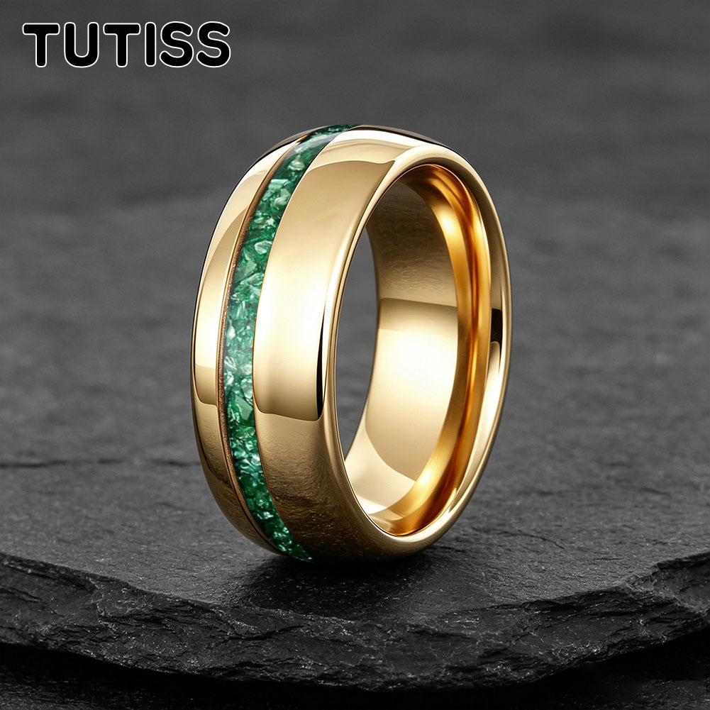 แหวนแต่งงานทังสเตนสีทอง 4/8 มม - Coupling 8Mm บทวิจารณ์และราคา