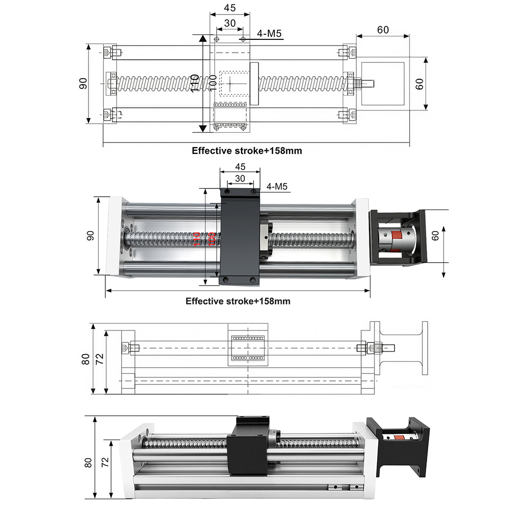 รางเลื่อนเชิงเส้นแบบแกนแสง SFU - Linear Rail บทวิจารณ์และราคา