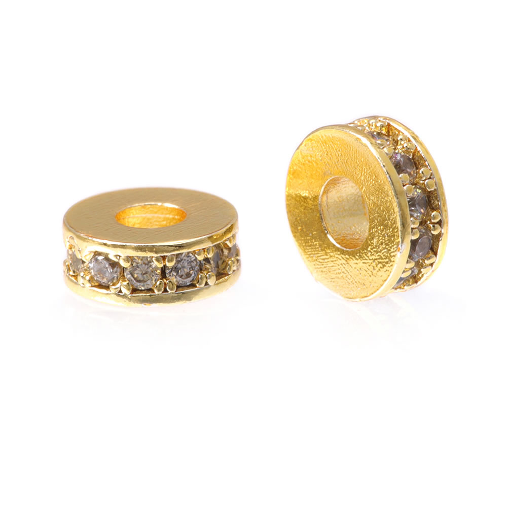 ลูกปัดทองเหลืองชุบทอง 18K ขนาด - Coupling 8Mm บทวิจารณ์และราคา