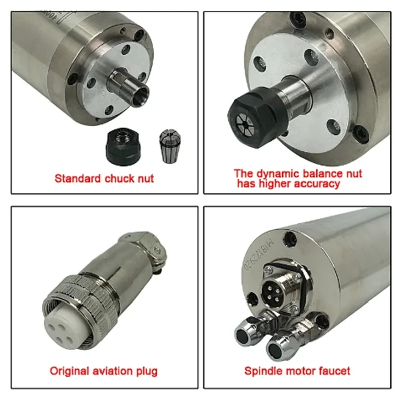 65X158-800W-ER11-220V CNC มอเต - Water Cooled Spindle บทวิจารณ์และราคา