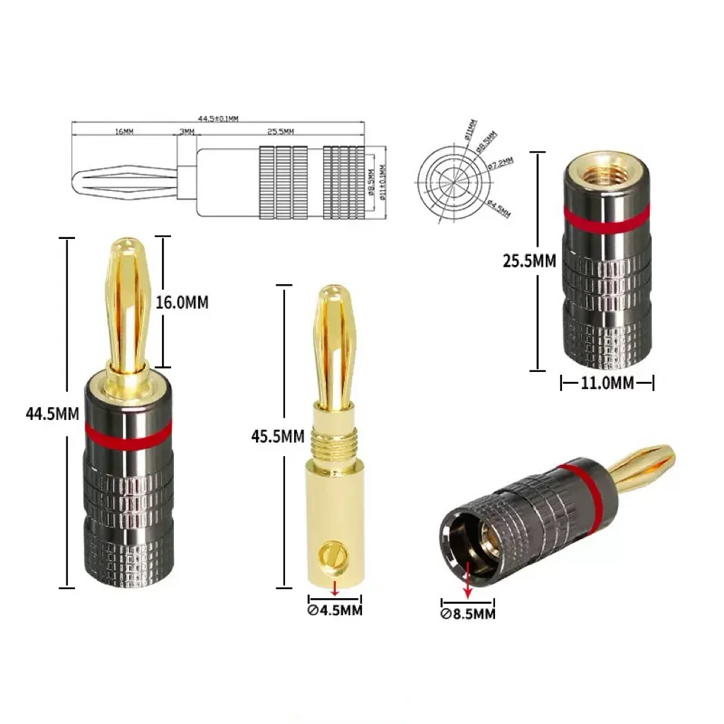 1-10 ชิ้น ปลั๊กกล้วยแบบไม่ต้อง - Coupling 8Mm บทวิจารณ์และราคา
