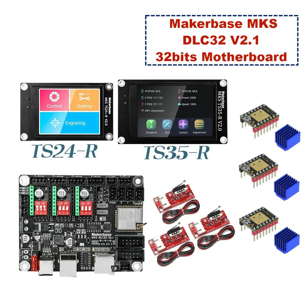 Makerbase MKS DLC32 V2.1 32bit - Lm8Uu Bearing บทวิจารณ์และราคา