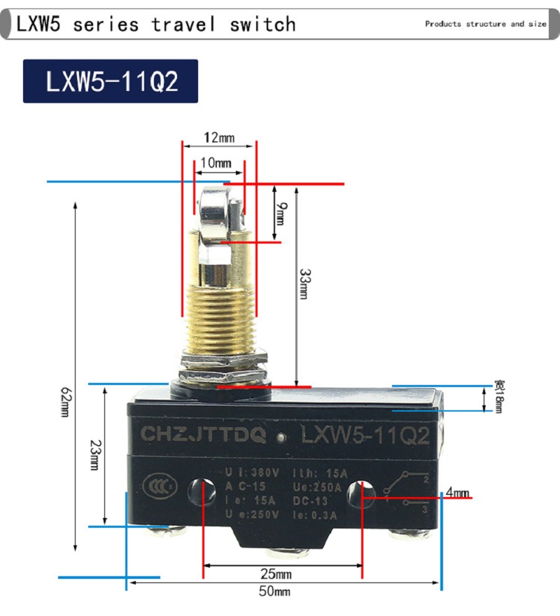 สวิตช์เดินทาง CHZJTTDQ สวิตช์จ - Limit Switch บทวิจารณ์และราคา