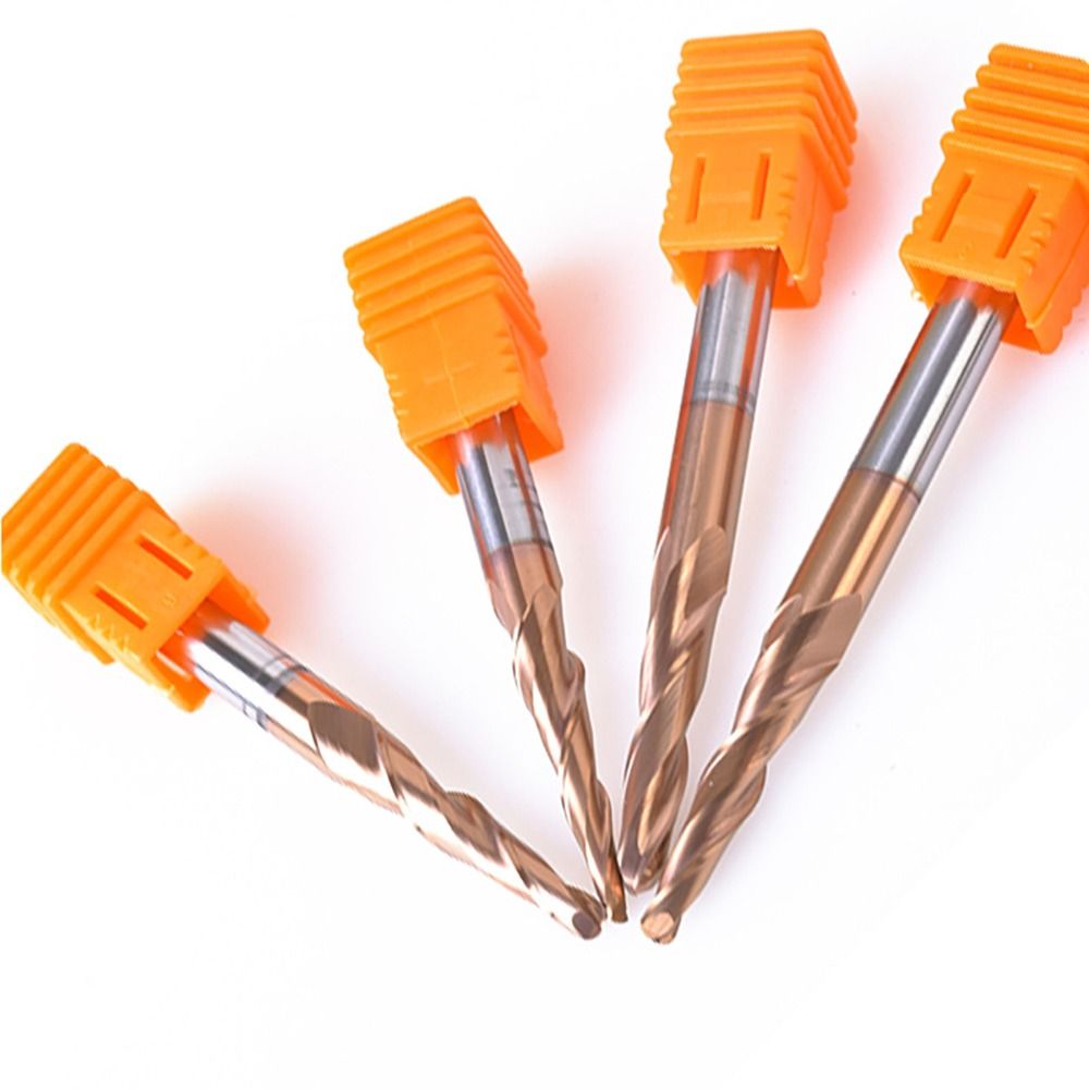 HRC55 คาร์ไบด์บอลจมูกเรียว End - End Mill Set บทวิจารณ์และราคา