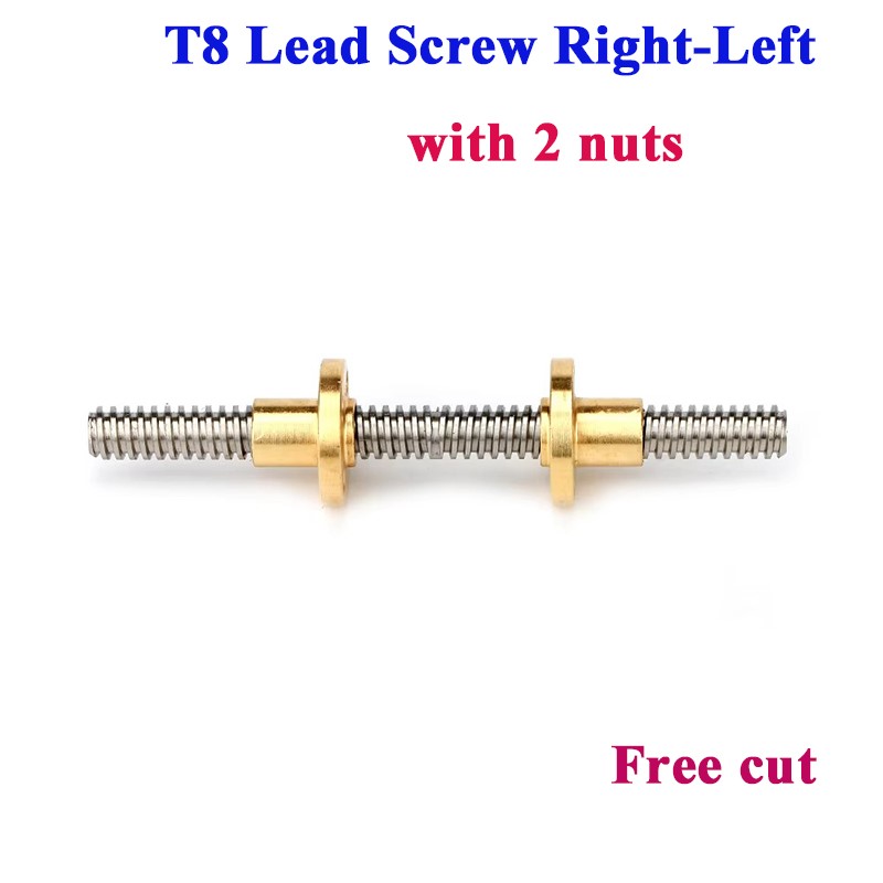 T8 สกรูตะกั่วขวา-ซ้ายด้าย 2 มม - Lead Screw 8Mm บทวิจารณ์และราคา
