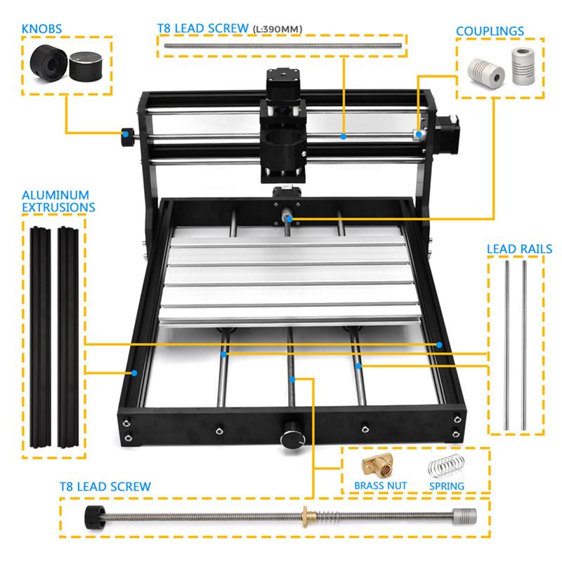 ชุดอัพเกรด DT15 4x CNC 3018 Pr - 3018 Cnc บทวิจารณ์และราคา
