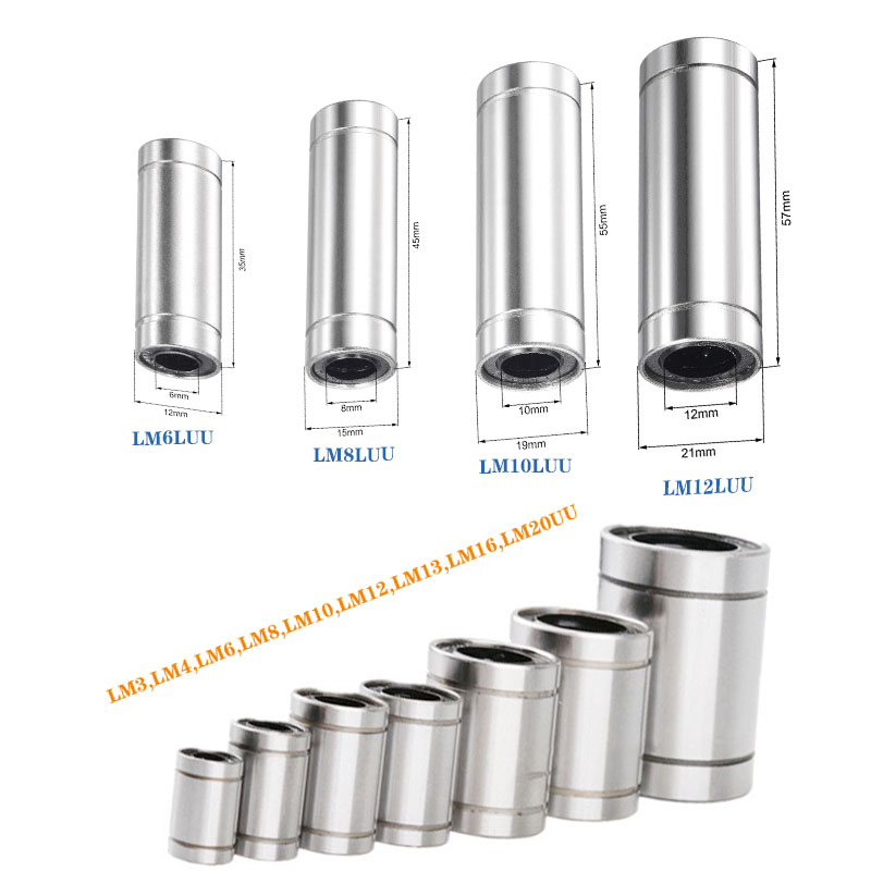 2 ชิ้น/ล็อต Linear แบริ่ง LM6L - Lm8Uu Bearing บทวิจารณ์และราคา