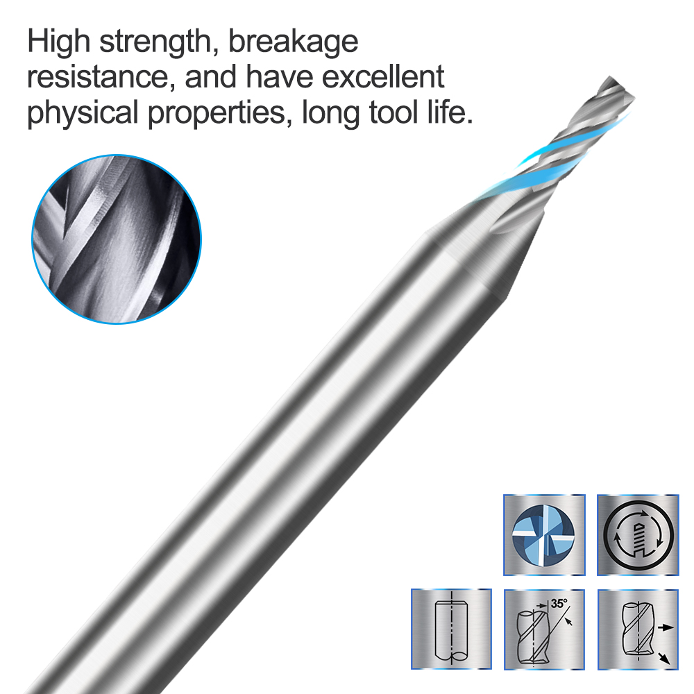 1 PC เส้นผ่านศูนย์กลาง Frez 2  - End Mill Set บทวิจารณ์และราคา
