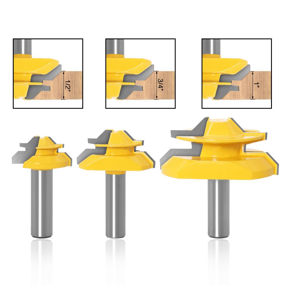 ดอกเราเตอร์ตัดไม้แบบกาว 45 องศ - End Mill Set บทวิจารณ์และราคา