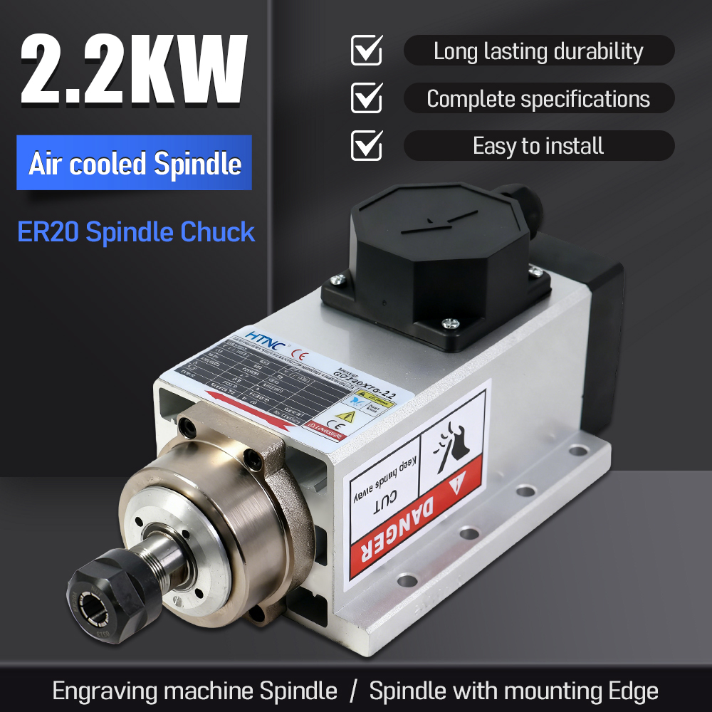 มอเตอร์สปินเดิลใหม่ 2200W ปี 2 - Water Cooled Spindle บทวิจารณ์และราคา
