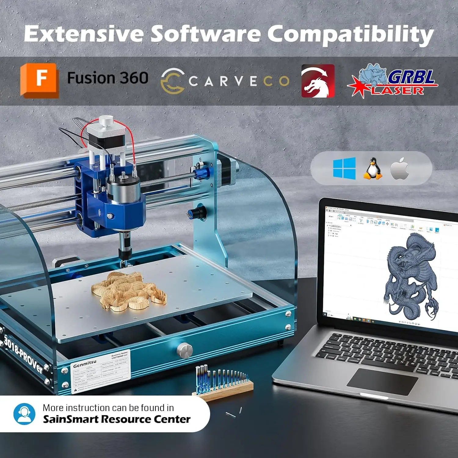 เครื่องกัด CNC รุ่น Genmitsu พ - 3018 Cnc บทวิจารณ์และราคา