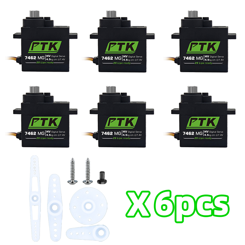 PTK 7462W MG เกียร์โลหะ 9g mic - Servo 9G บทวิจารณ์และราคา