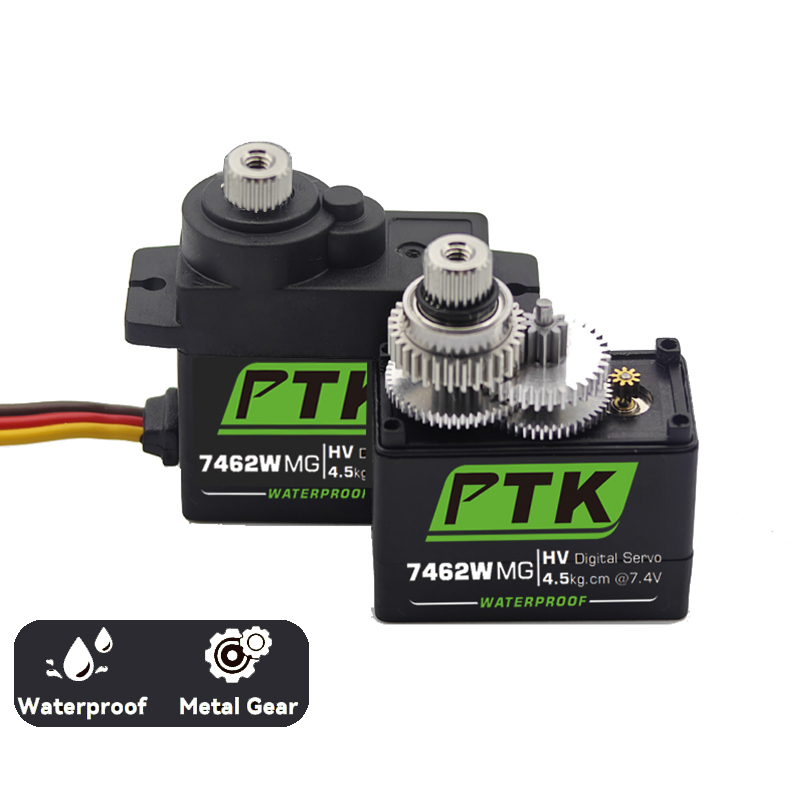 PTK 7462W MG เกียร์โลหะ 9g mic - Servo 9G บทวิจารณ์และราคา