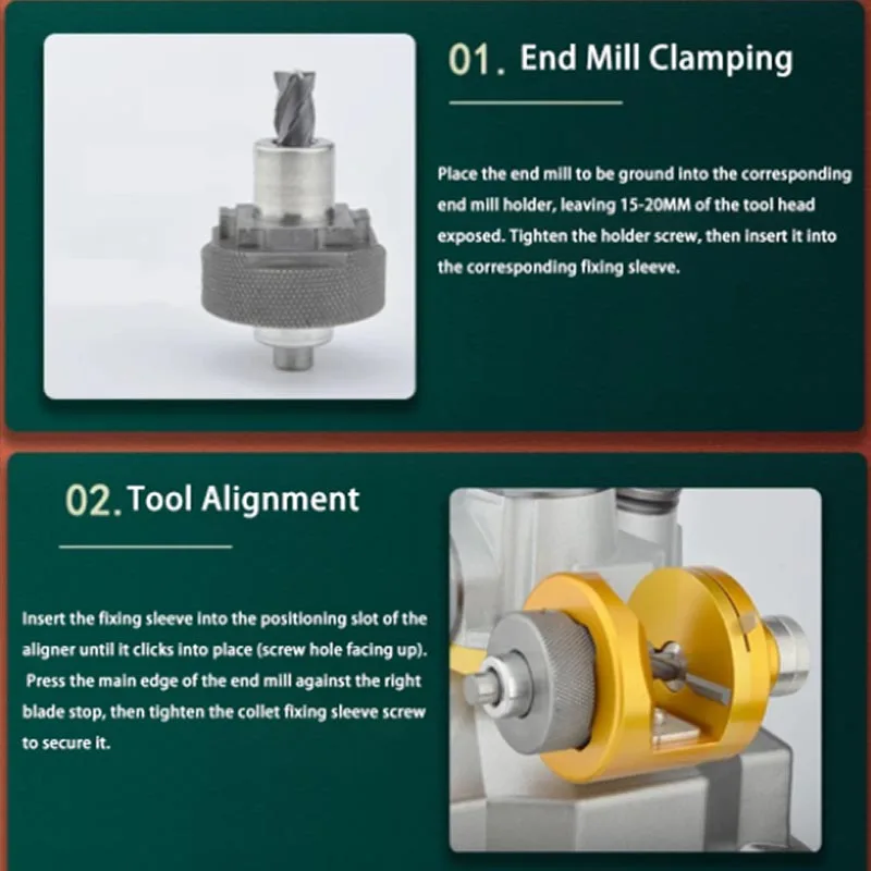 เครื่องลับคมดอกกัดปลายแบบพกพา  - End Mill บทวิจารณ์และราคา