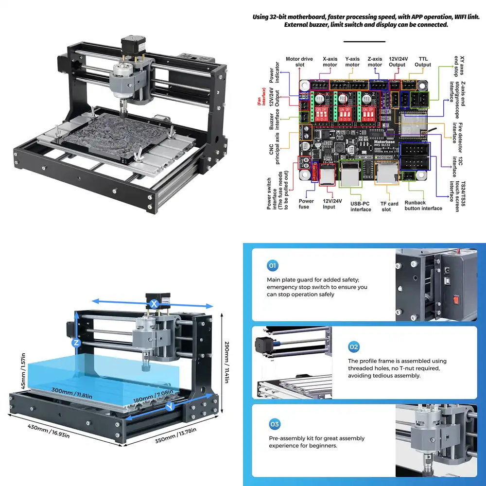 เครื่องเราเตอร์ CNC ขนาดเล็ก ร - 3018 Aluminium Cnc บทวิจารณ์และราคา