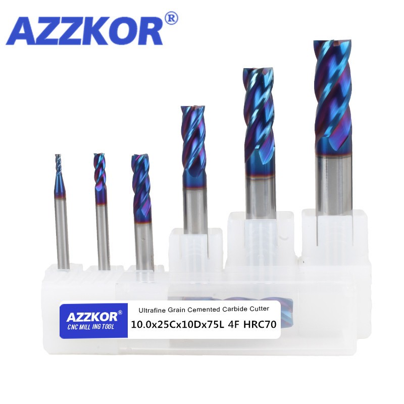 HRC70 4F เครื่องกัดเครื่องตัดอ - End Mill Set บทวิจารณ์และราคา