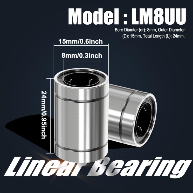 4/10PCS LM8UU LM10UU LM16UU LM - Lm8Uu Bearing บทวิจารณ์และราคา