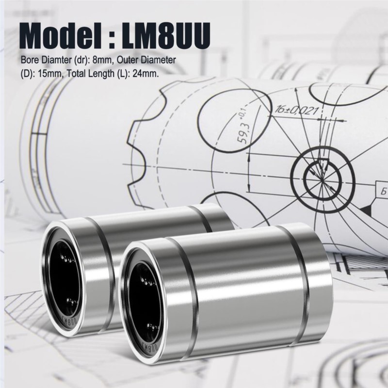 4/10PCS LM8UU LM10UU LM16UU LM - Lm8Uu Bearing บทวิจารณ์และราคา